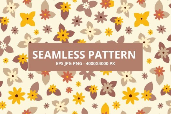 Download 60s Retro Flowers Pattern - Retro flowers Collection