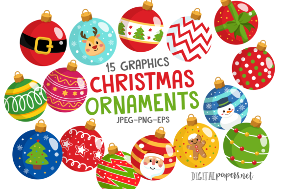 Download Colorful Christmas Ornaments - Premium Resources