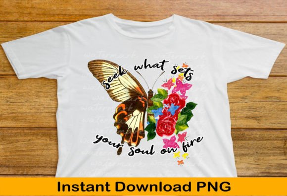 Download Butterfly 70s Retro Sublimations Png - Premium Bundle